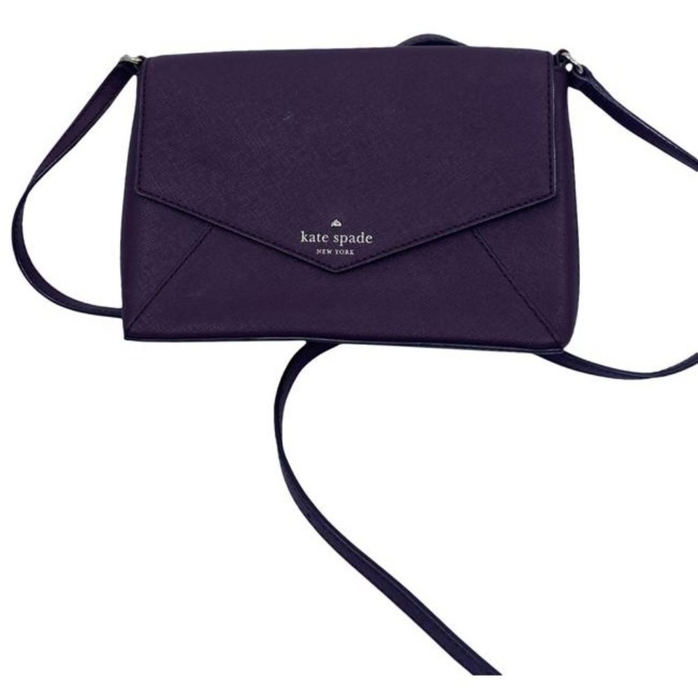 Kate Spade Cedar Street Monday Purple Leather Shoulder Bag